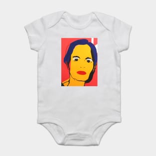 Pop Art Woman Face Baby Bodysuit